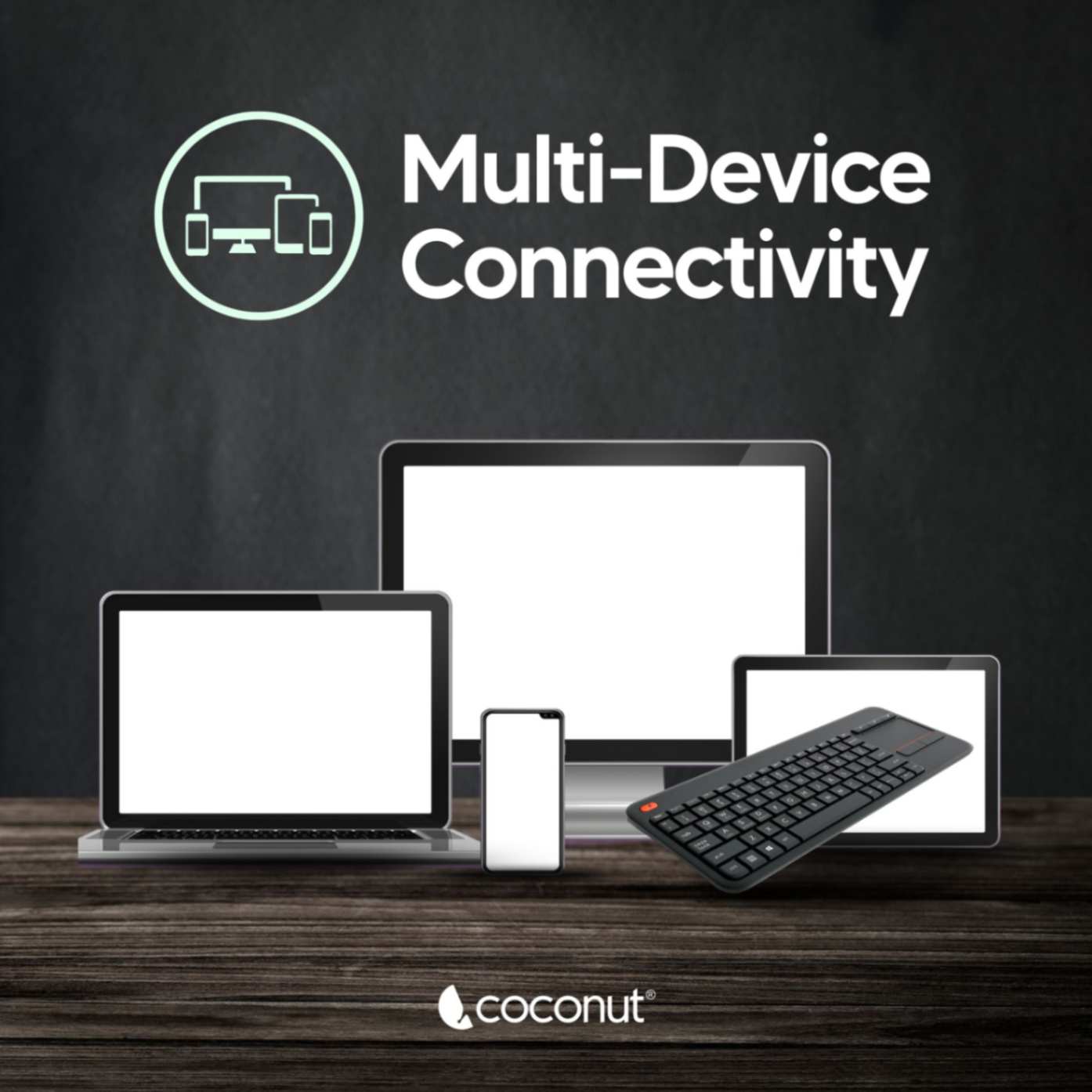 Bravo 3 Wireless Keyboard with Touchpad, 84 Keys, Dual Connectivity