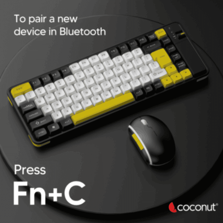 Pearl Rechargeable Wireless Combo: 84-key keyboard, 6D mouse, rugged design