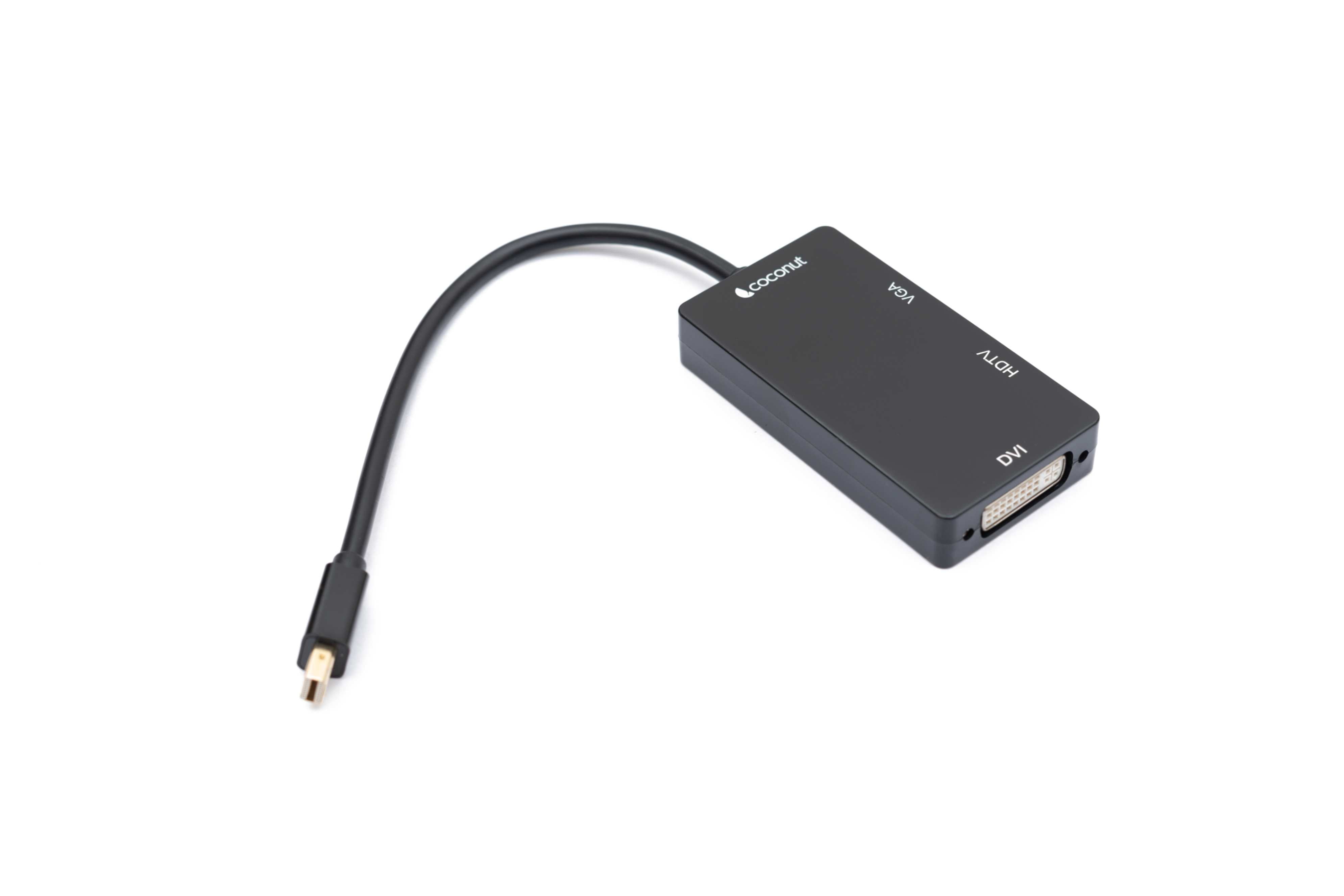 Mini DisplayPort to HDMI, VGA, DVI Converter, Male to Female Adapter