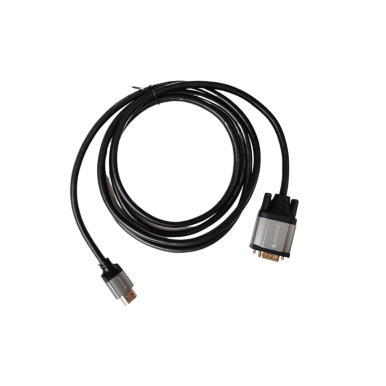 HDMI to VGA 2M cable with premium chipset for high-quality connection