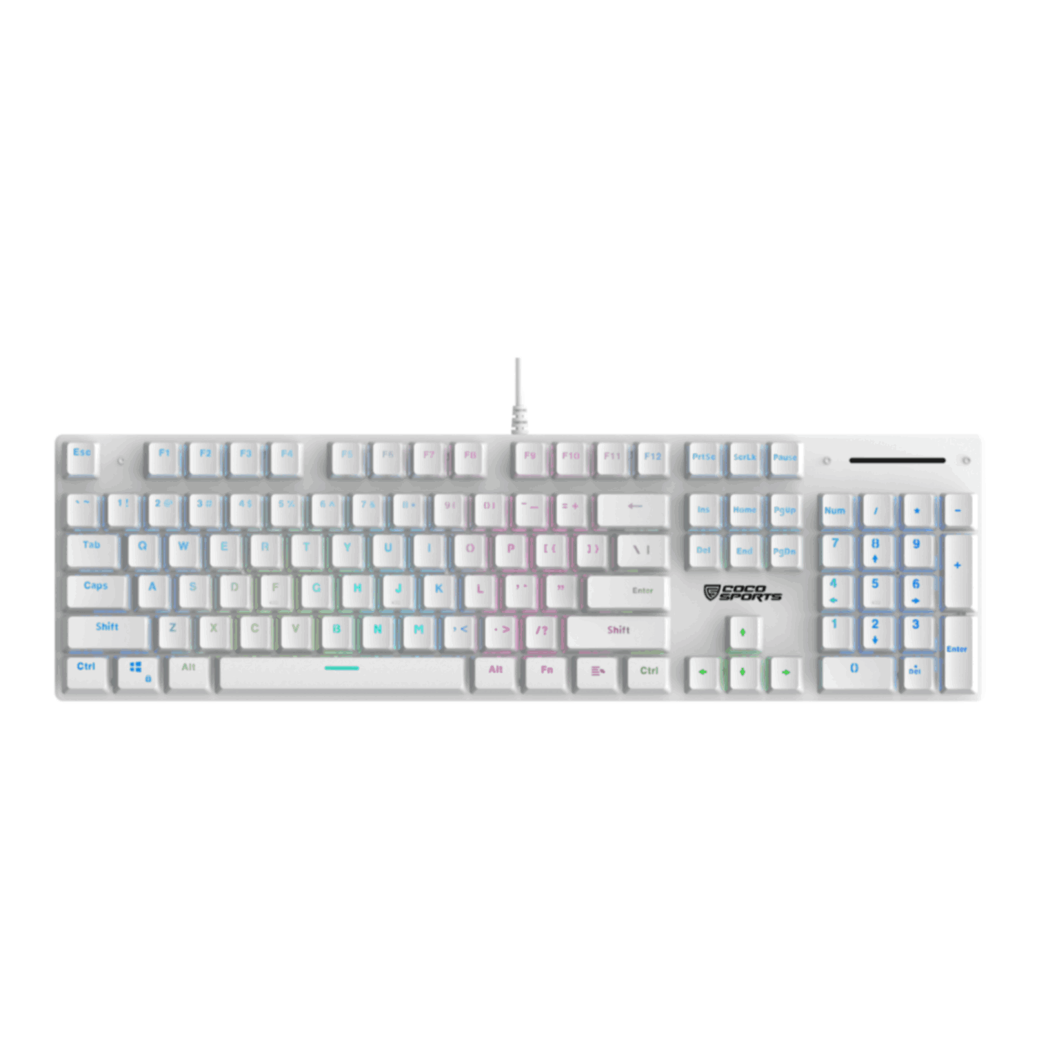Storm Mechanical 104 Keys Wired Gaming Keyboard, Rainbow Backlighting, All Anti-Ghosting Keys
