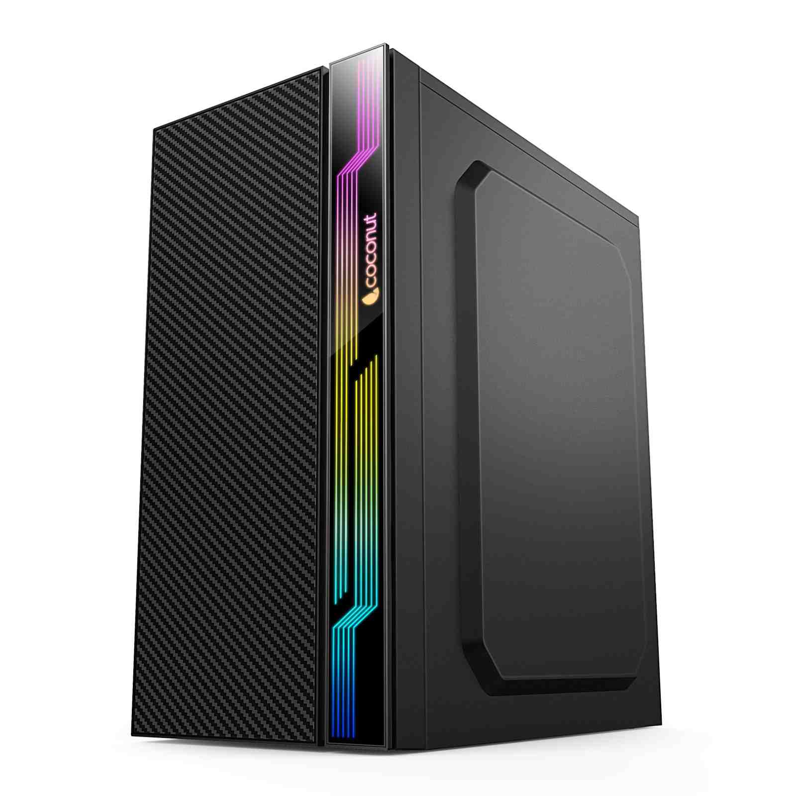 COSMIC- Micro ATX Office Cabinet With SM45 Power Supply And Front RGB Strip