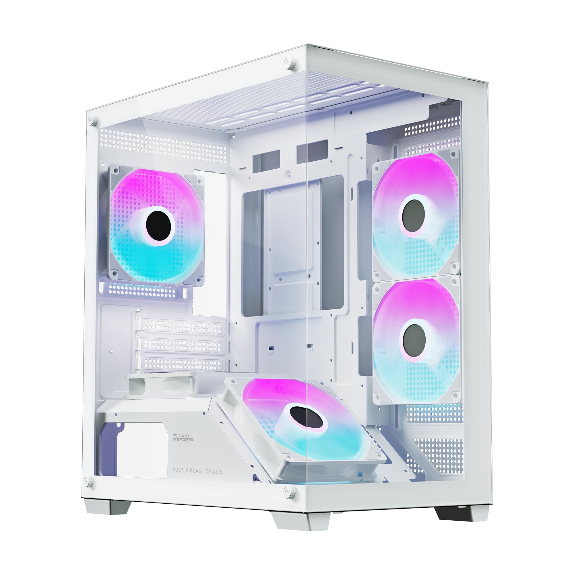 NOVA X GLASS | Premium Gaming Cabinet | 5 Pre-Loaded ARGB Fans