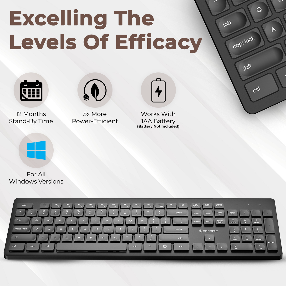 Delight Wireless Combo: sleek keyboard and mouse set for easy use