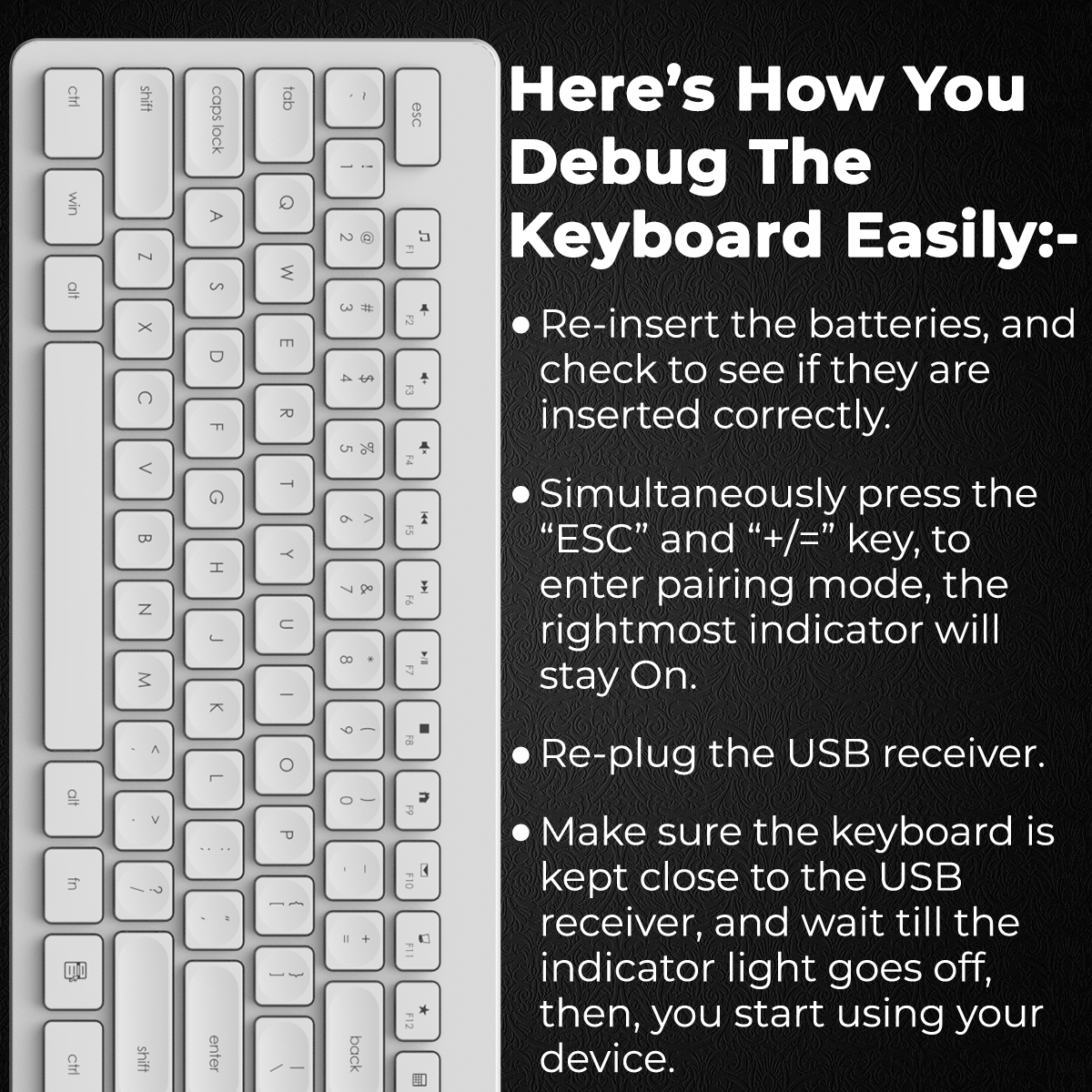 Delight Wireless Combo: sleek keyboard and mouse set for easy use