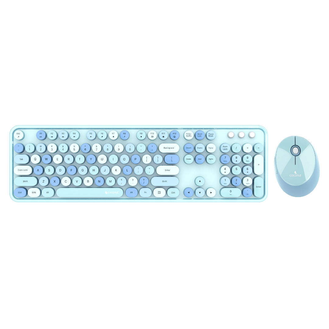 Vintage retro wireless combo featuring classic design and functionality