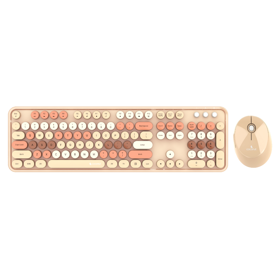 Vintage retro wireless combo featuring classic design and functionality