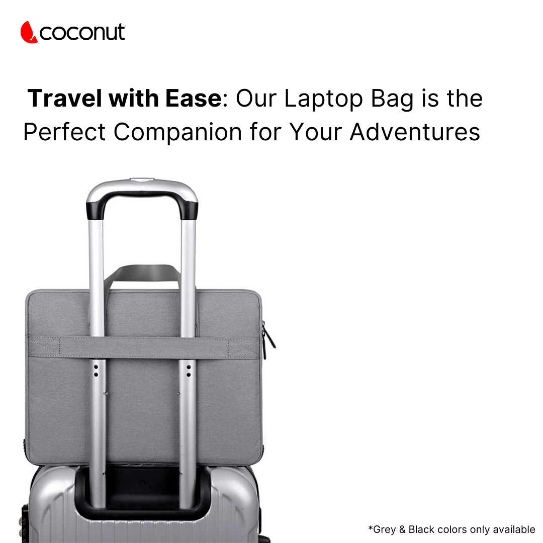 Vista laptop bag with sleek design, durable material, and comfortable handle
