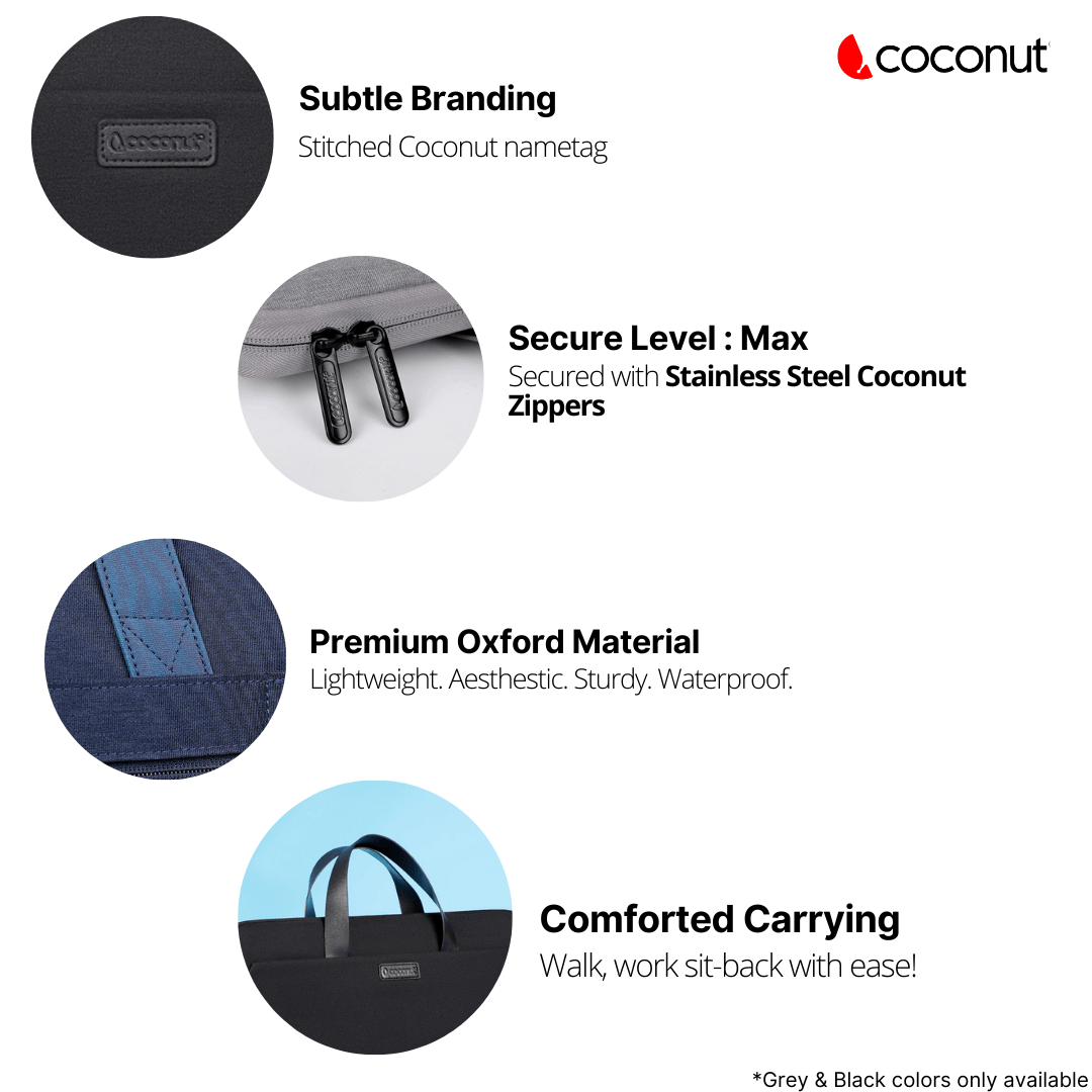 Vista laptop bag with sleek design, durable material, and comfortable handle