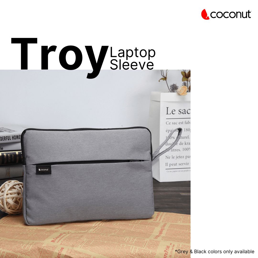 A sleek Troy laptop sleeve in a modern, stylish design