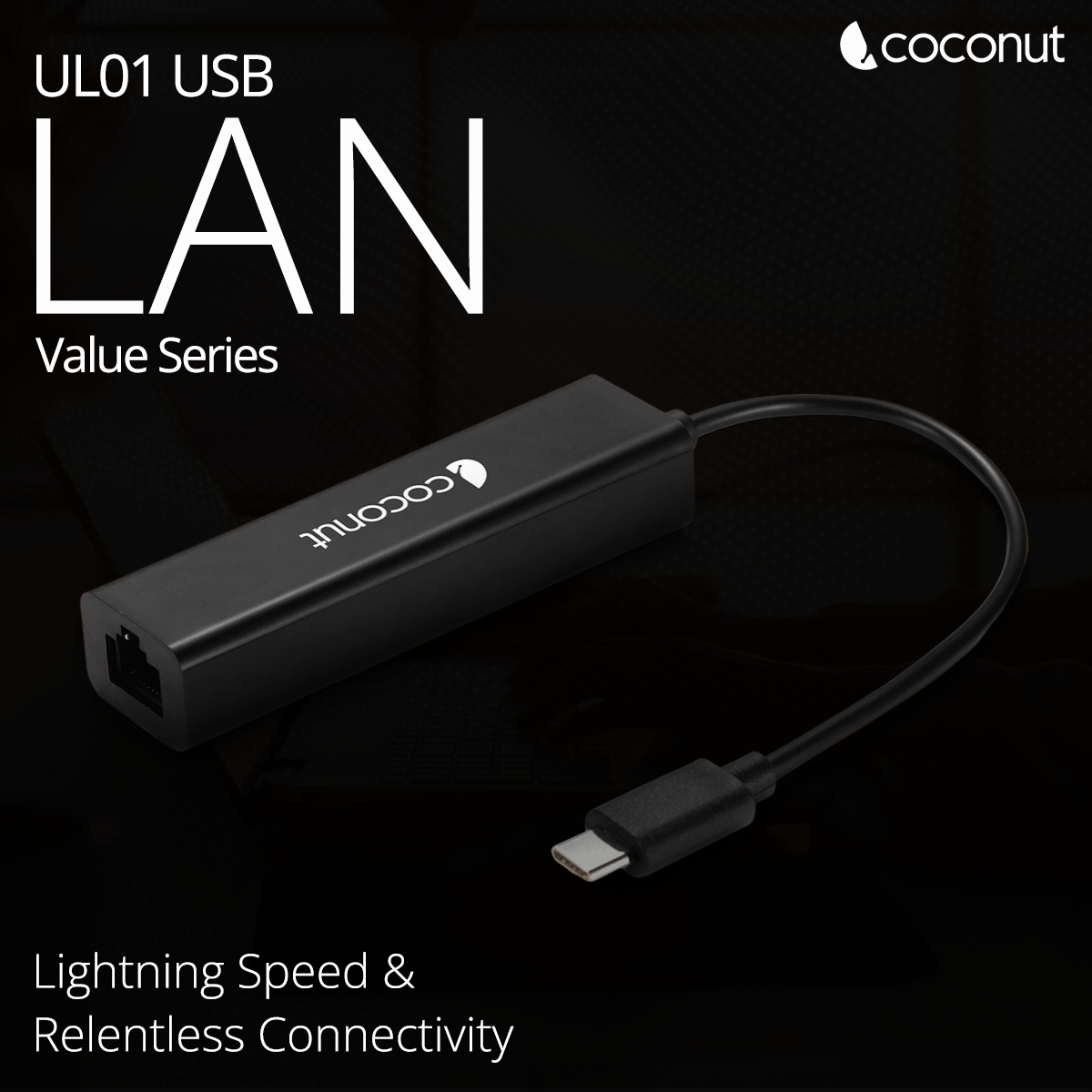 UL01 USB to LAN Ethernet Adapter for wired network connection