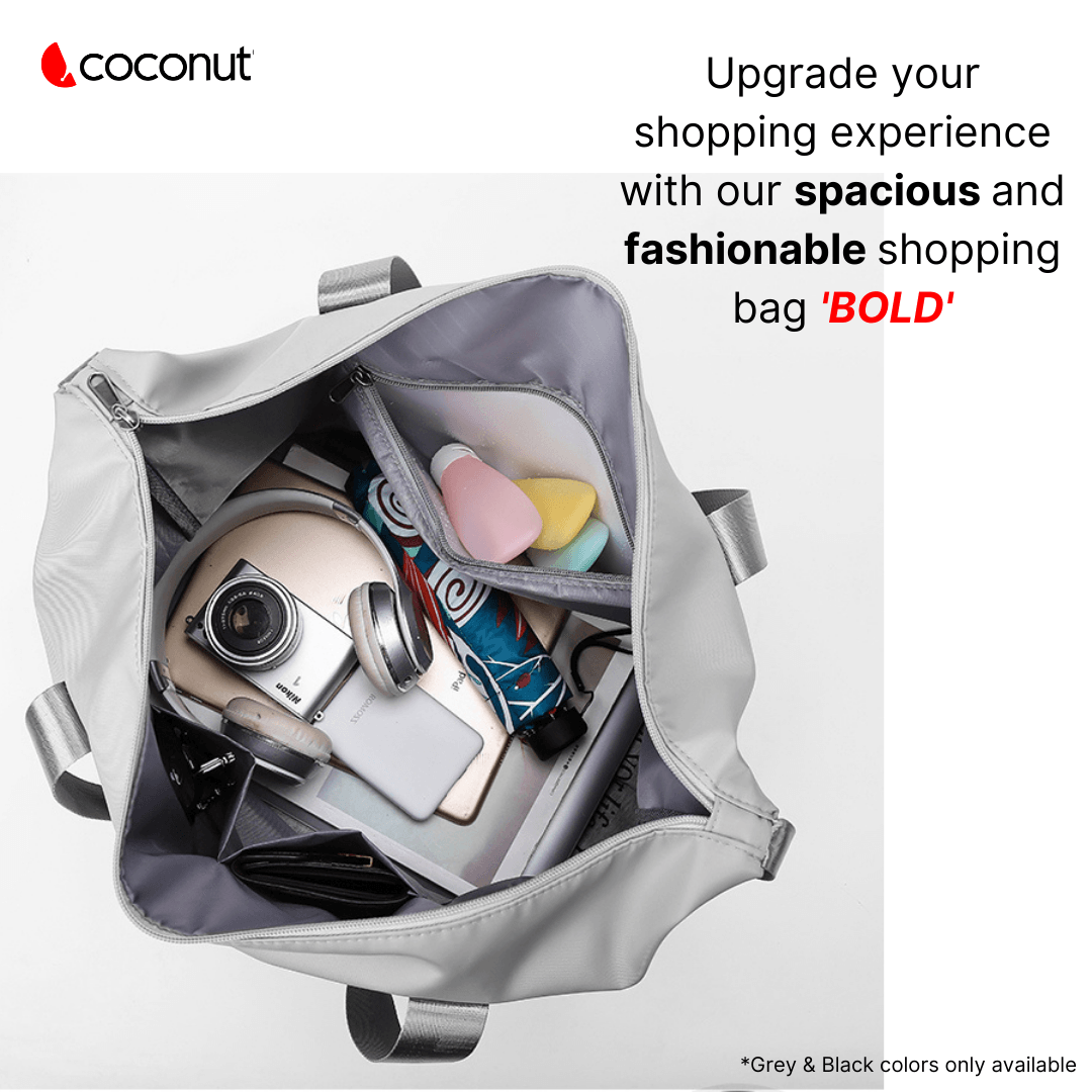 Bold expanding travel and gym bag with sleek design