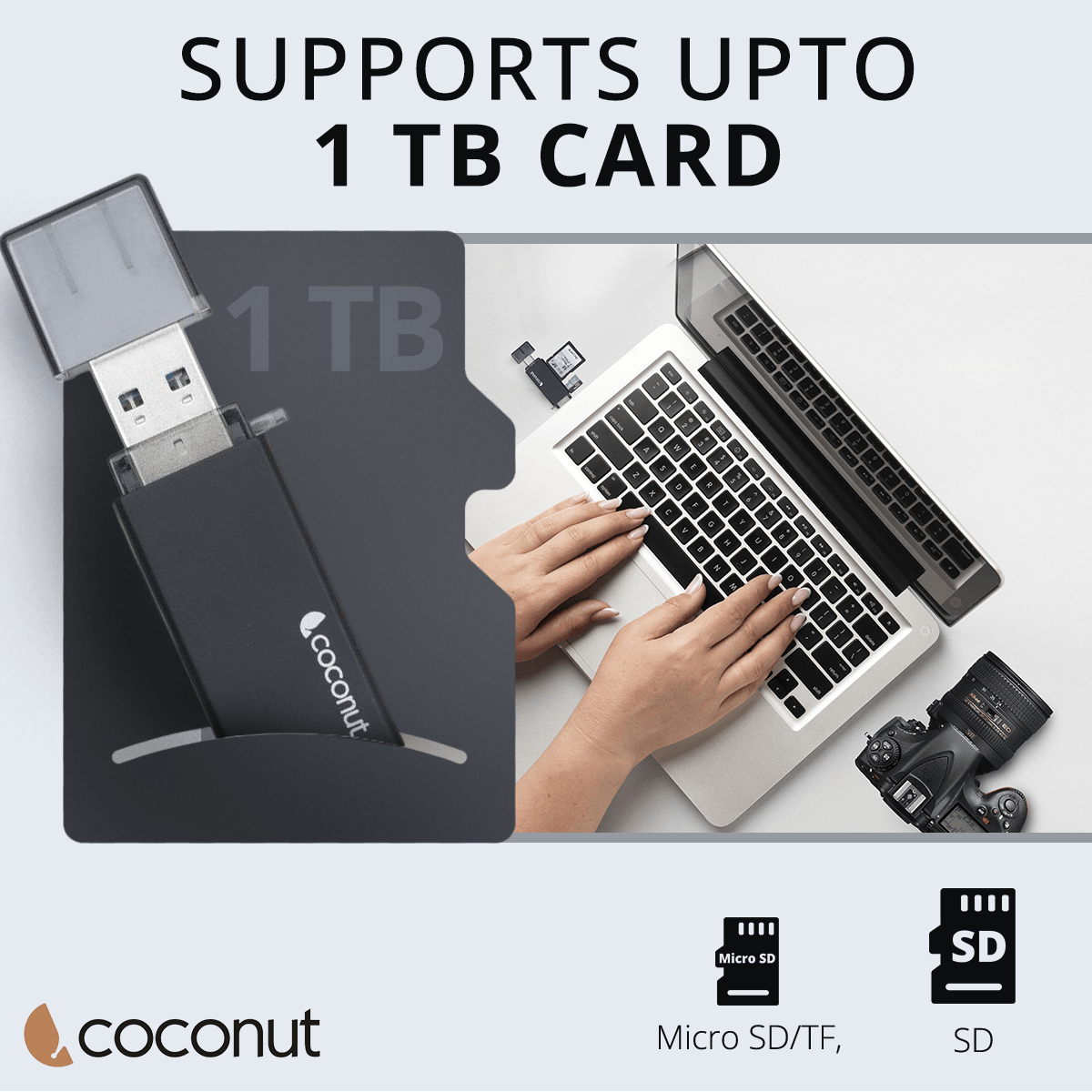 CR12 USB Type C 3.1 and USB A Card Reader