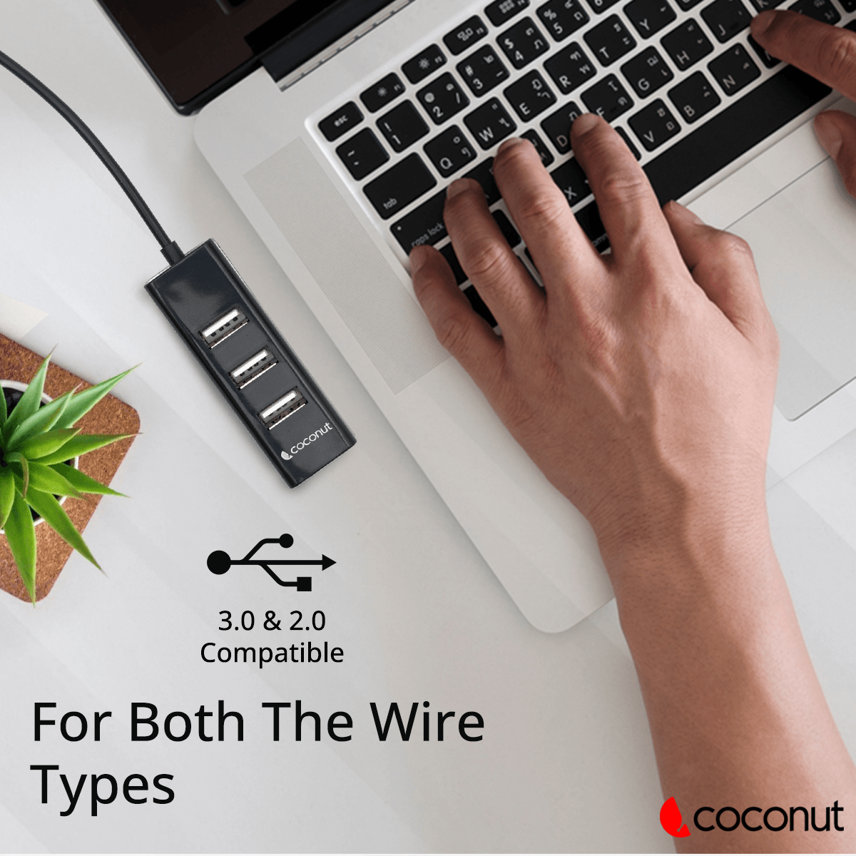 UH13 Venus 4-Port USB Hub with sleek design and compact build