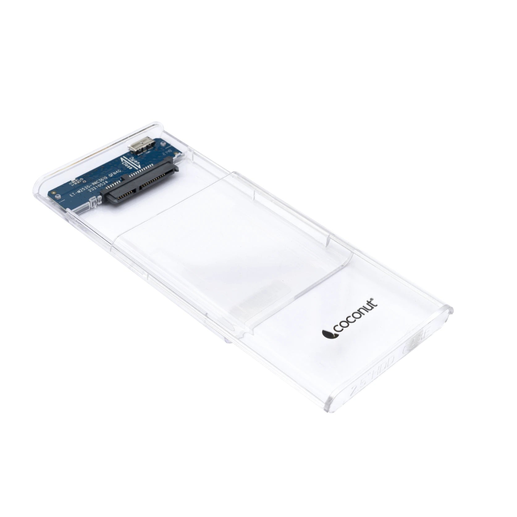 Transparent 2.5'' SATA SSD/HDD USB 2.0 casing for easy drive access