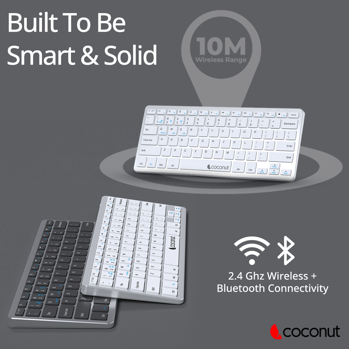 Wonder Multi-Device Wireless Keyboard with sleek, modern design