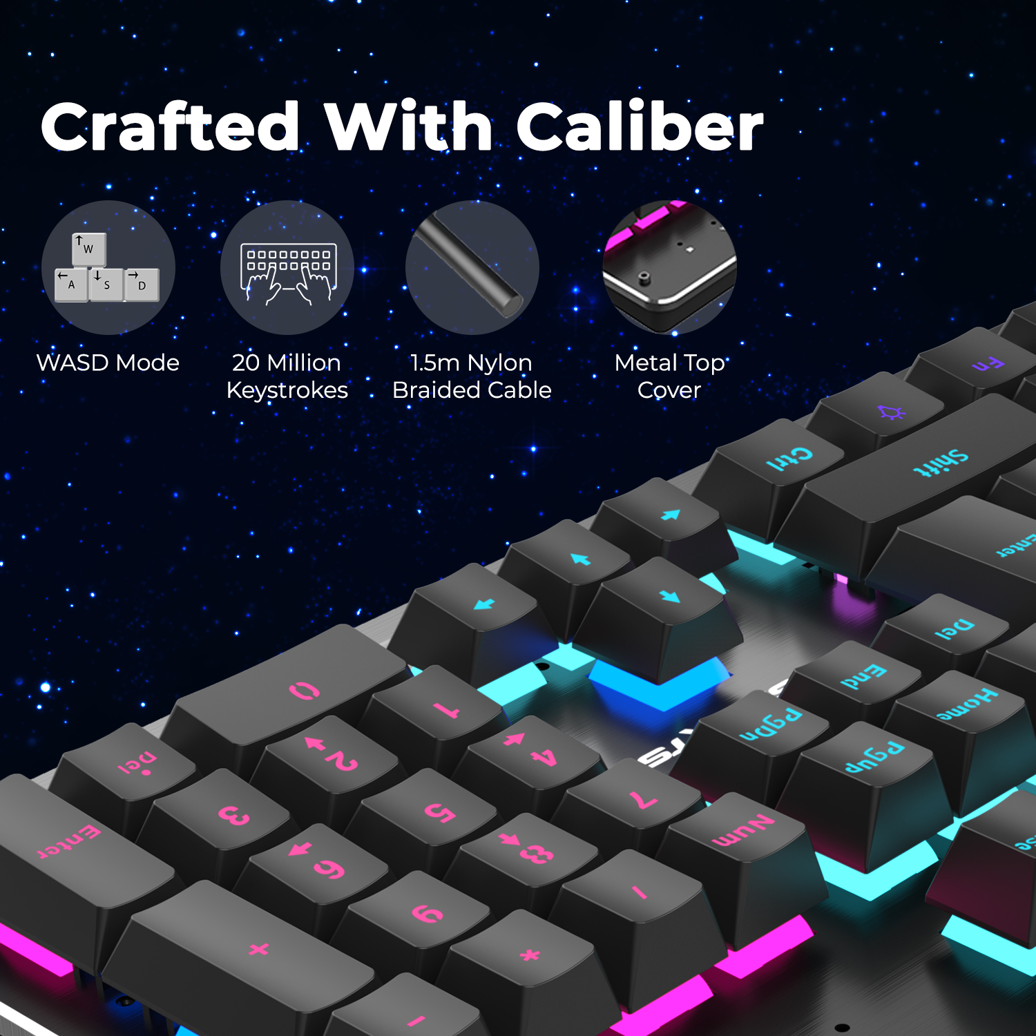 Combo Teclado y Mouse Gamer K13 RGB