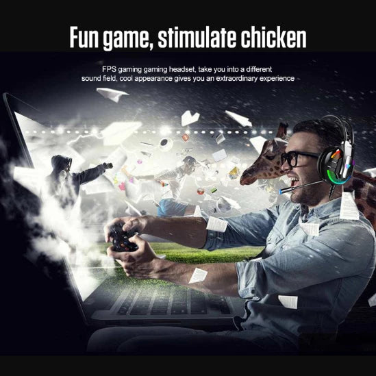 GH1 Enigma RGB Gaming Headset with customizable lighting and design