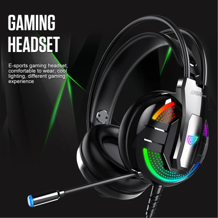 GH1 Enigma RGB Gaming Headset with customizable lighting and design