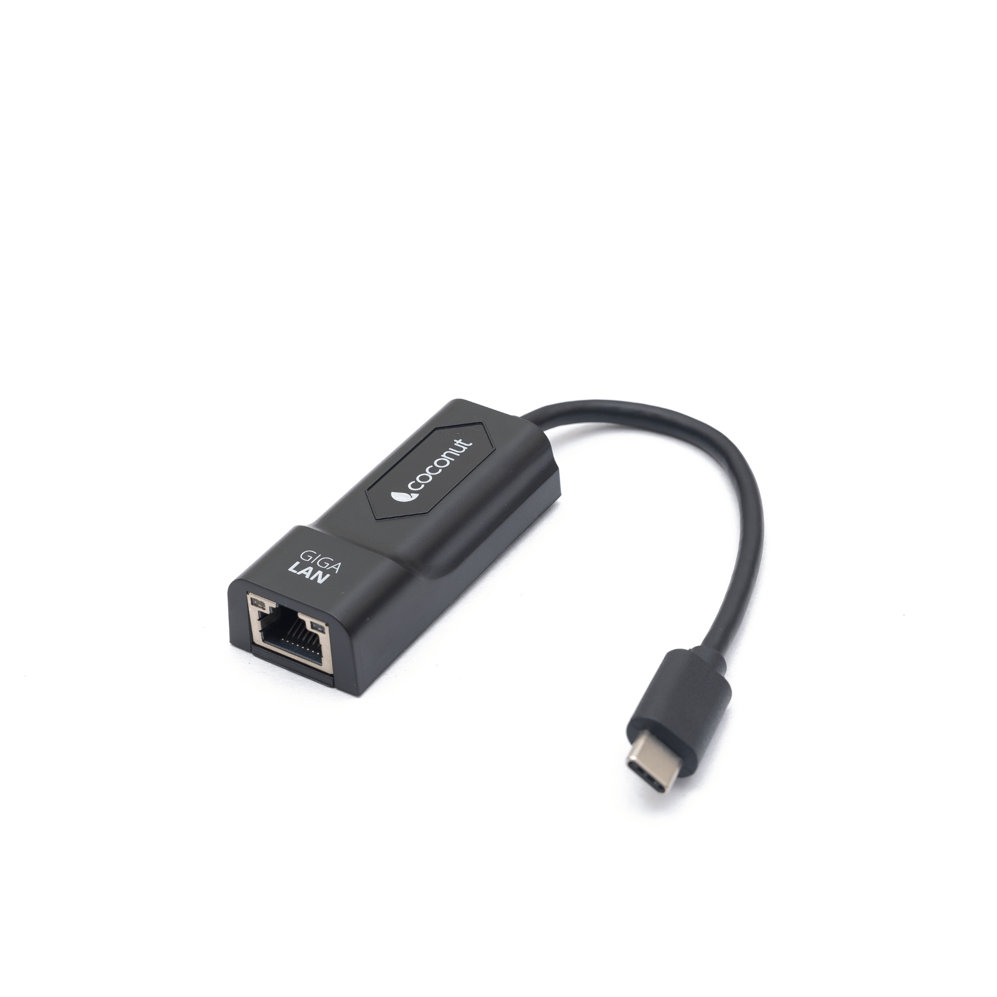 GLP02 Type C to Giga LAN adapter, plastic body, RJ45, 1000Mbps