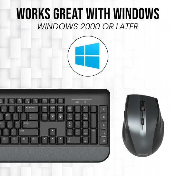 Marvel Wireless Keyboard and Mouse Combo with sleek design and features