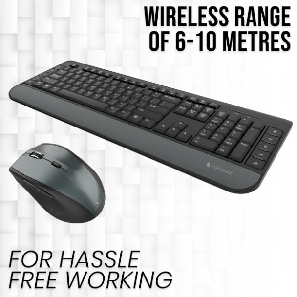 Marvel Wireless Keyboard and Mouse Combo with sleek design and features