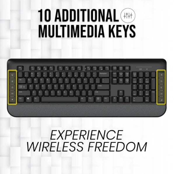 Marvel Wireless Keyboard and Mouse Combo with sleek design and features