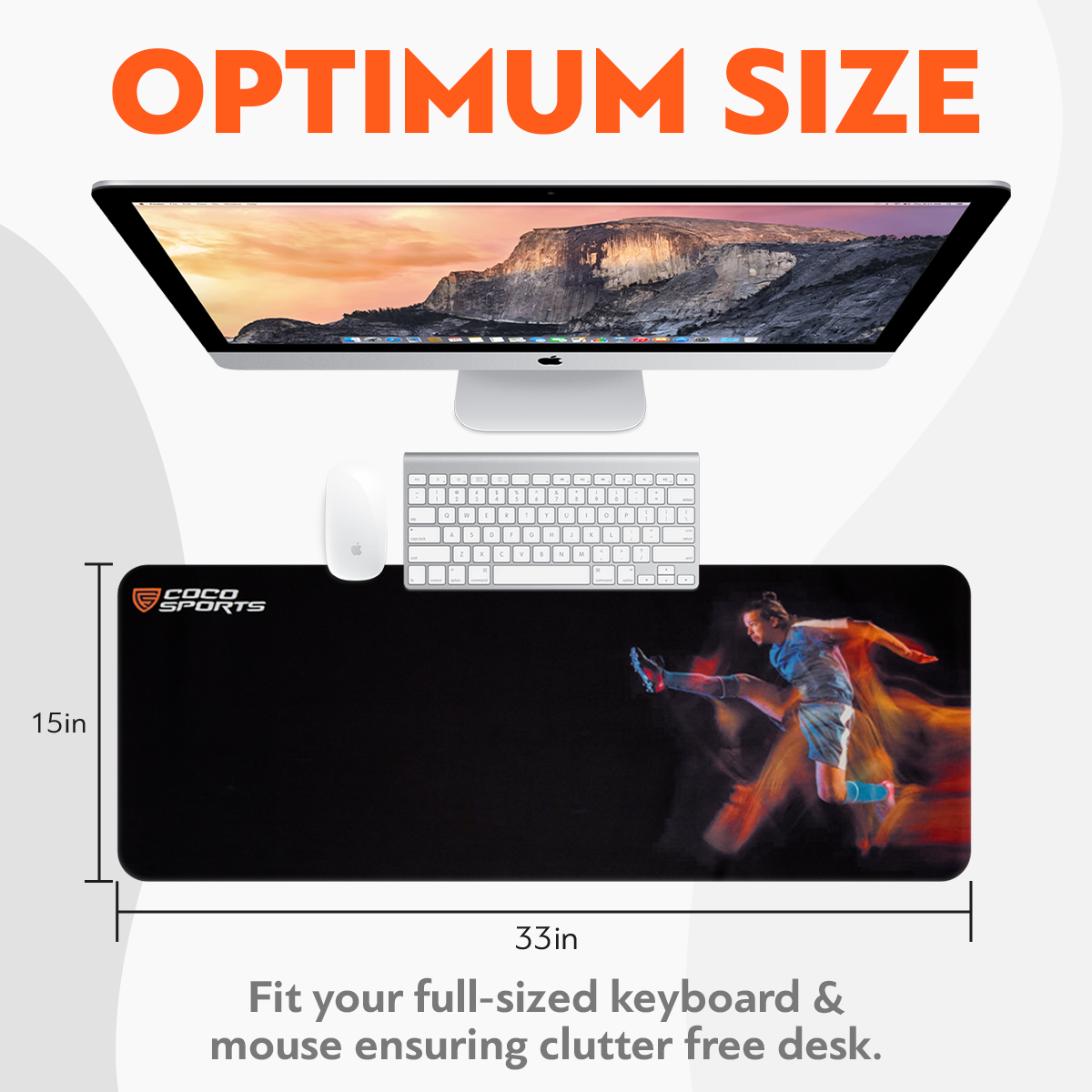 MP02 Printed Mouse Pad, 90x40 cm - Stylish and spacious desk mat