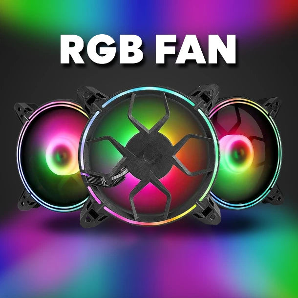 F2 Addressable RGB 120mm Fan 3-Pack with Remote Control