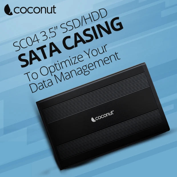 SC04 3.5" Inch SSD/HDD SATA Casing for storage device protection