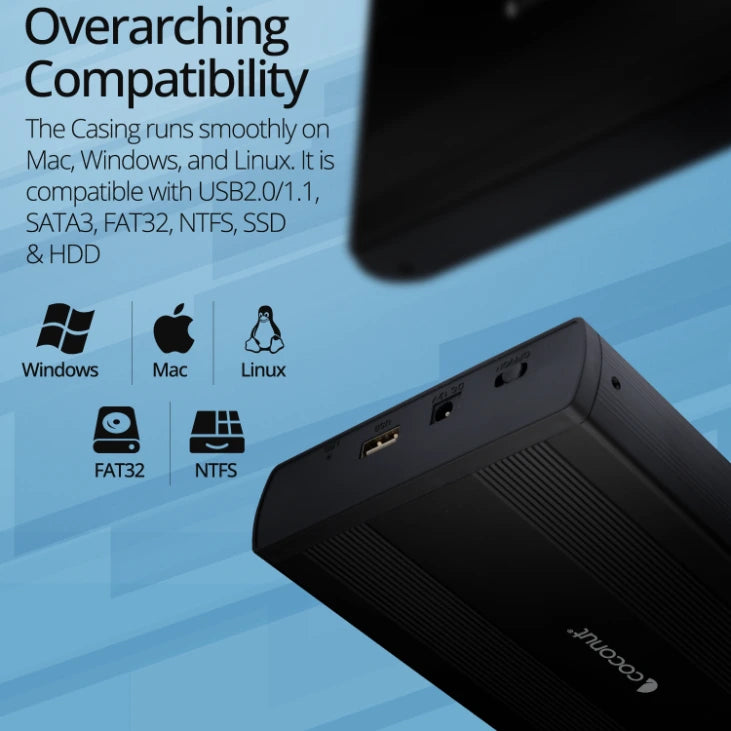 SC04 3.5" Inch SSD/HDD SATA Casing for storage device protection