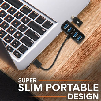 UH11 Earth 4-Port USB 3.0 Hub for fast data transfer and charging