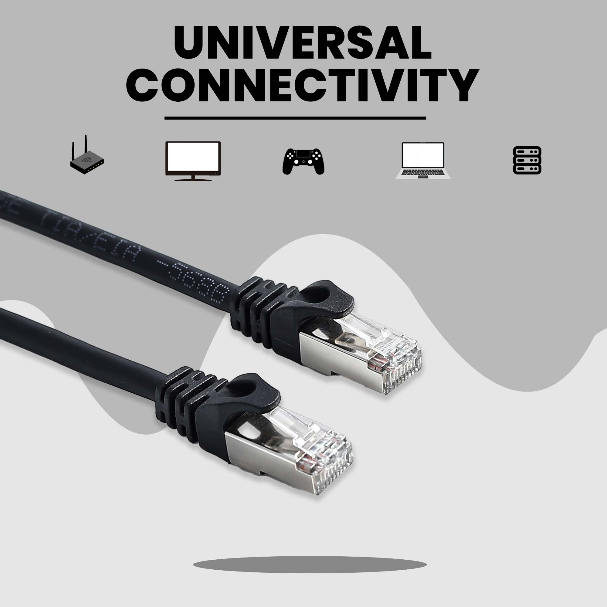Cat6 LAN patch cable for high-speed network connections