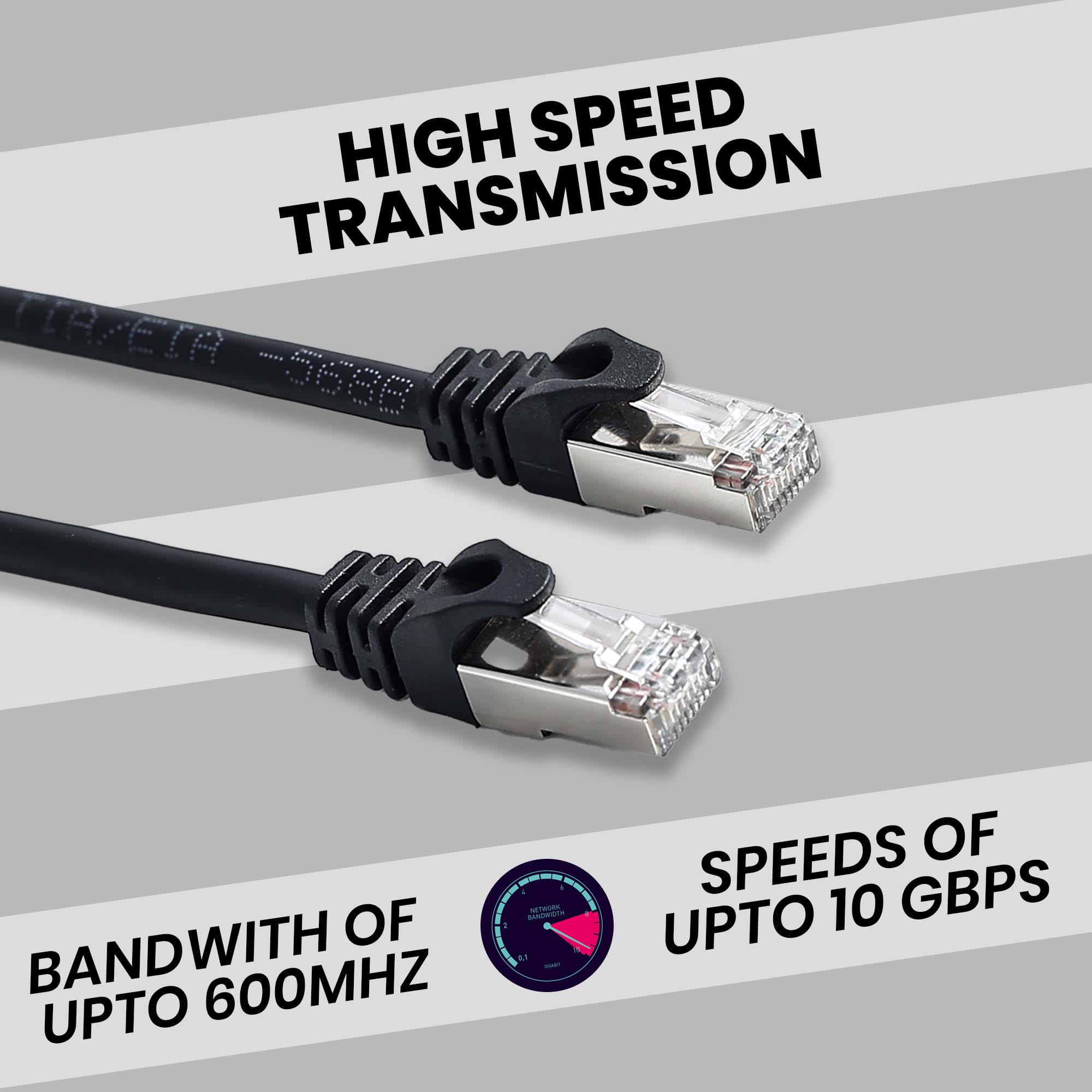 Cat6 LAN patch cable for high-speed network connections