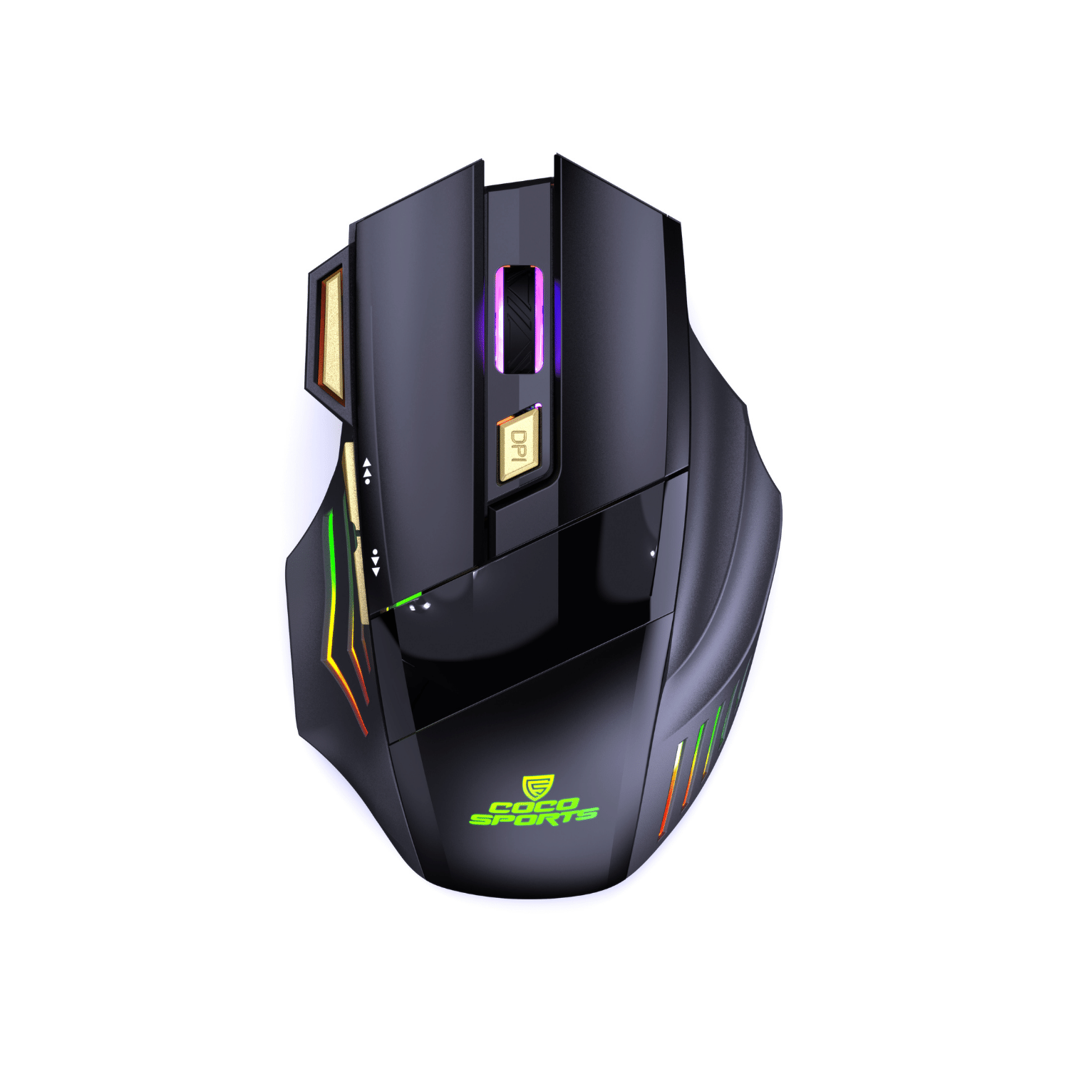 WM22 Gold Wireless Gaming Mouse, Rechargeable and Ergonomic Design