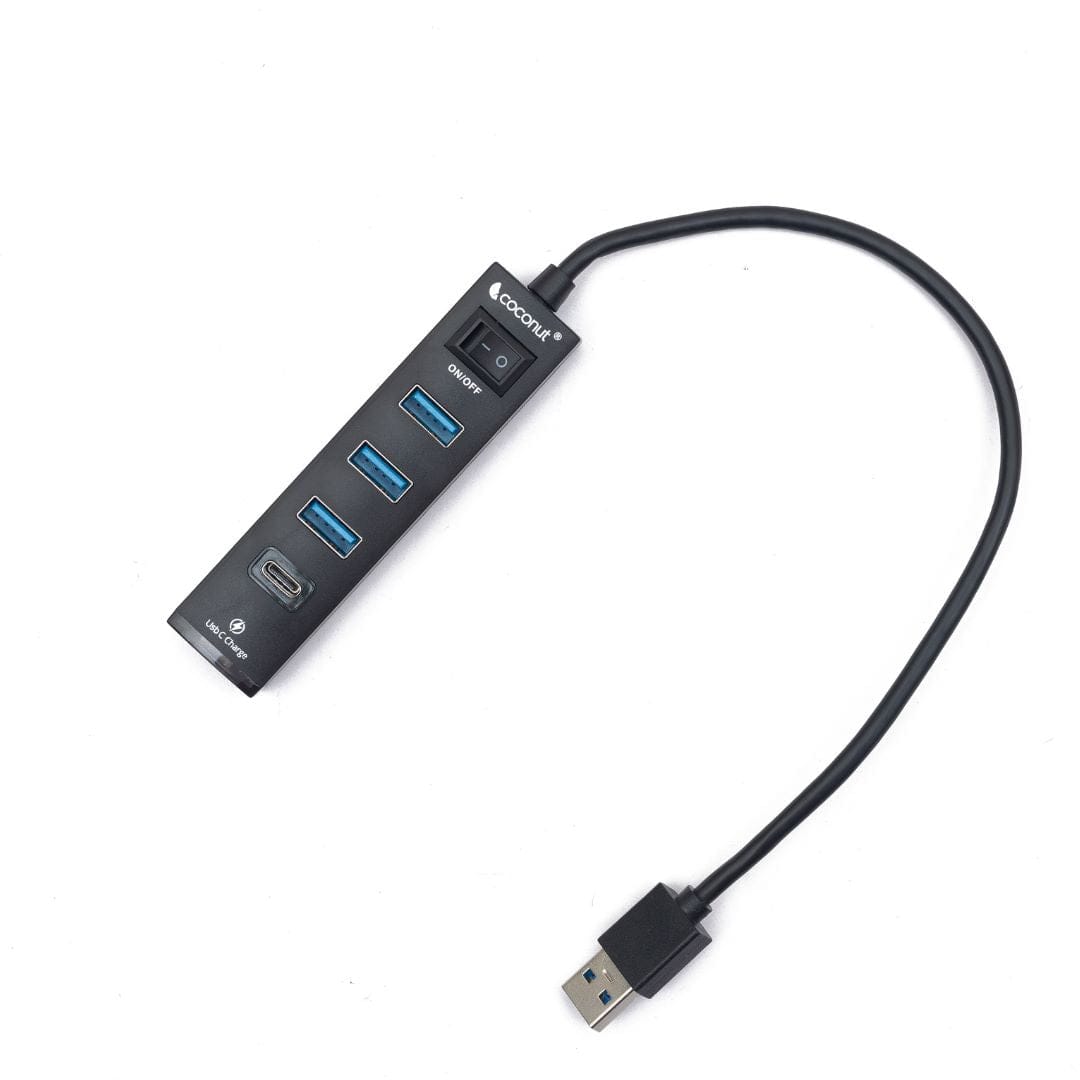 UH14 Jupiter 4 Port USB Hub + Type C Charger