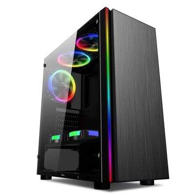 X5 Mid-Tower ATX Gaming Cabinet With F2 aRGB Fan Kit [3 x 120mm with Remote]