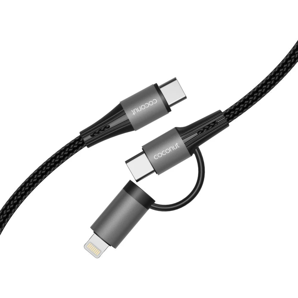 1M C19 2-in-1 Fast Charging Cable for Multiple Devices