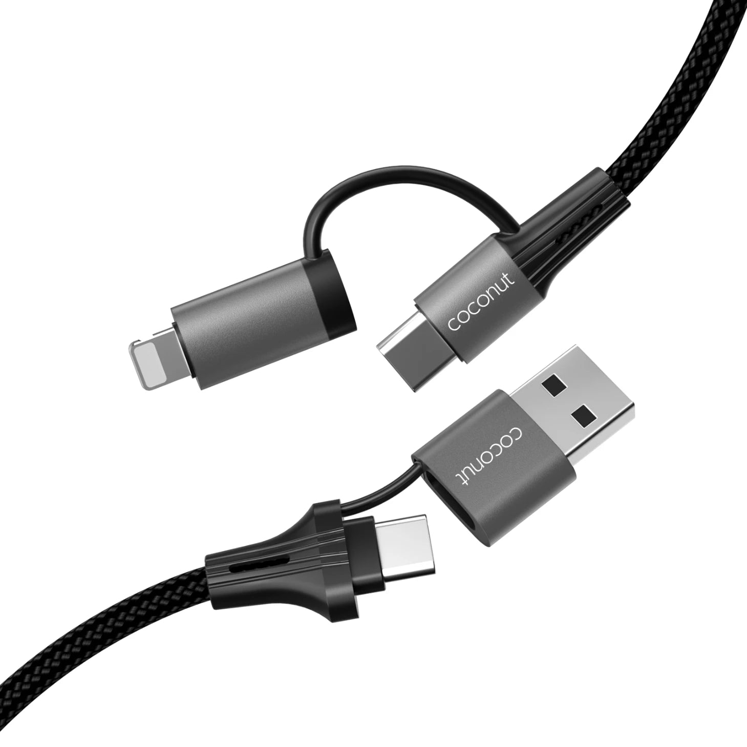 1M C21 4-in-1 Charging Cable for multiple devices