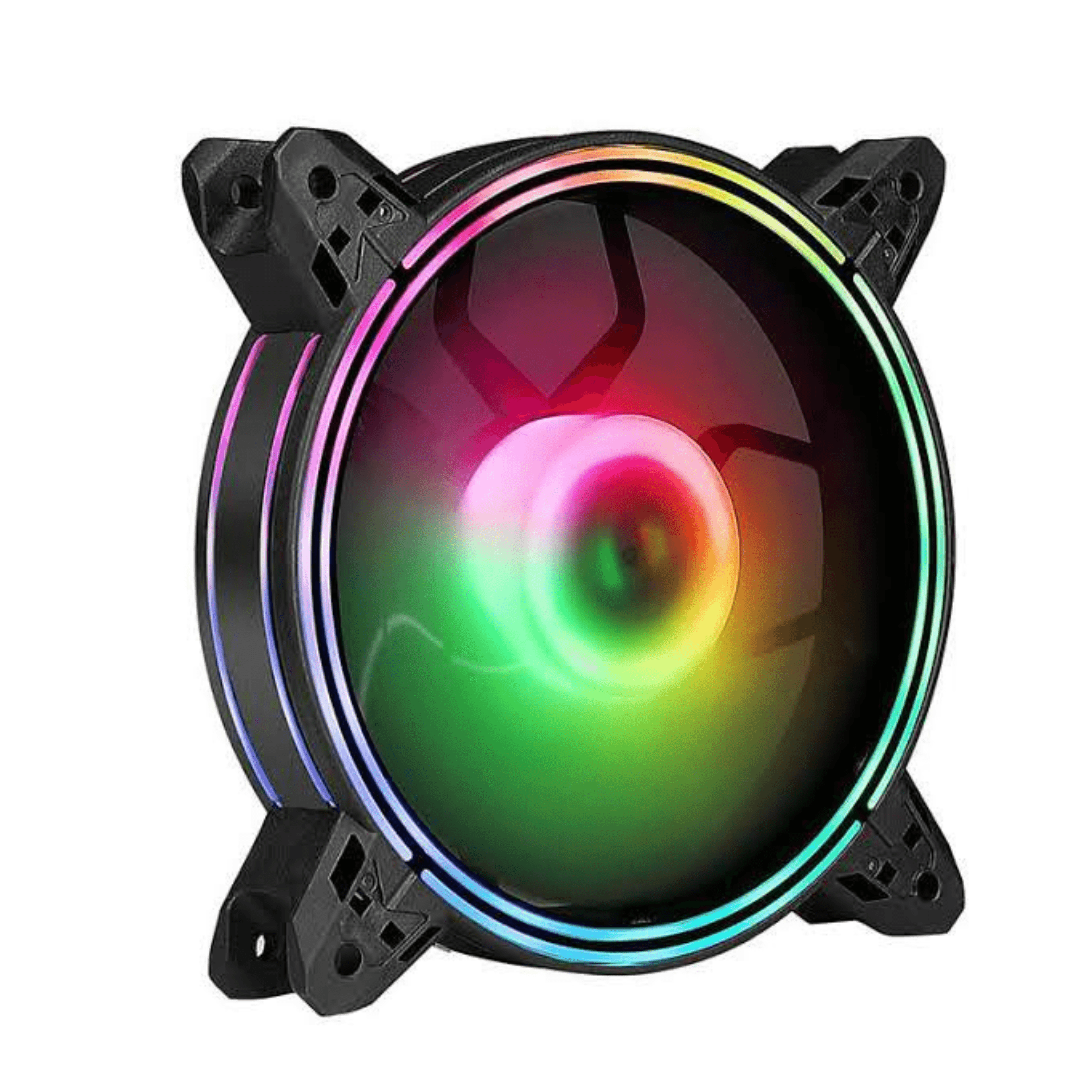 F1 120mm Halo Duo-Ring fan with 1200 RPM and low noise operation