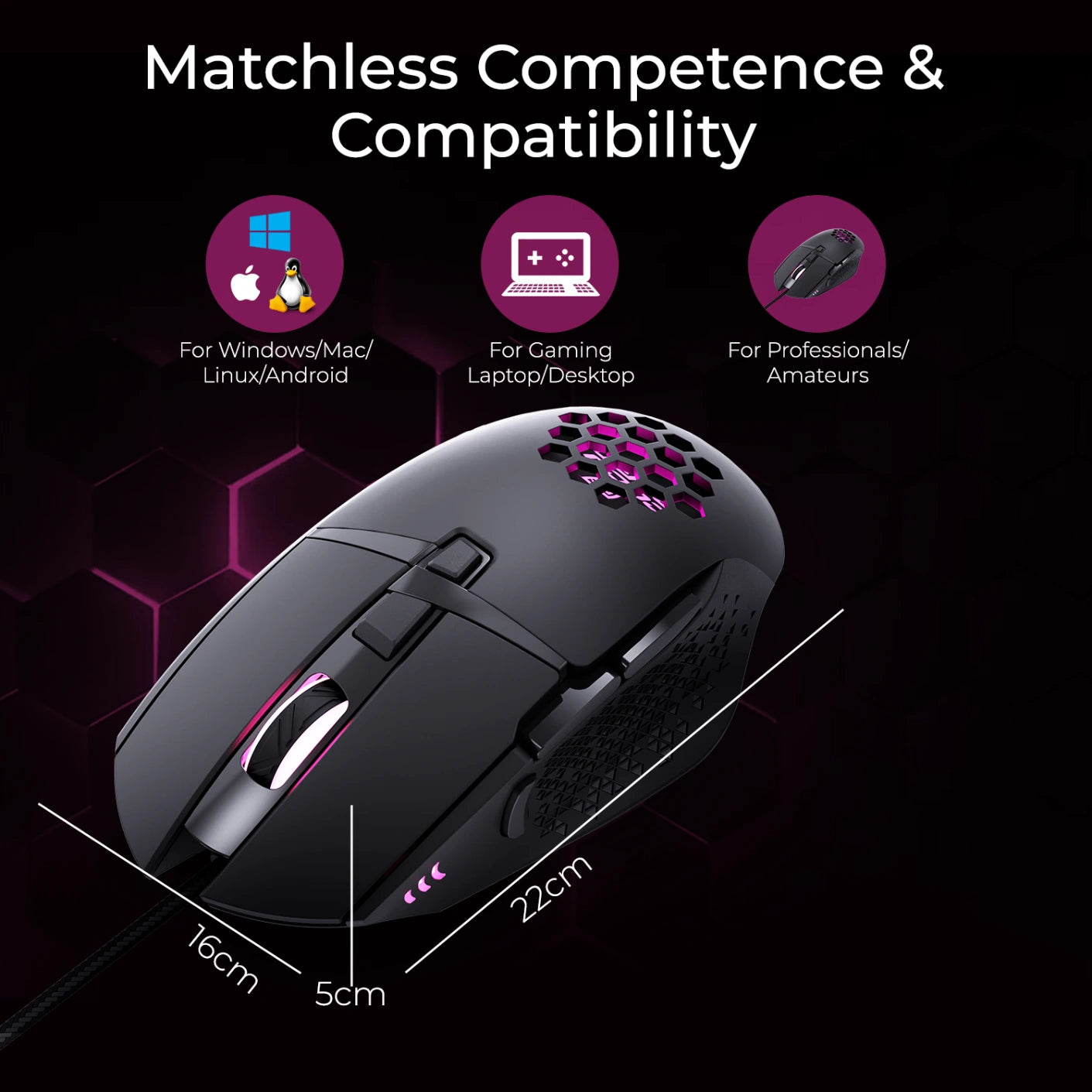 GM2 Bullet Wired Gaming Mouse