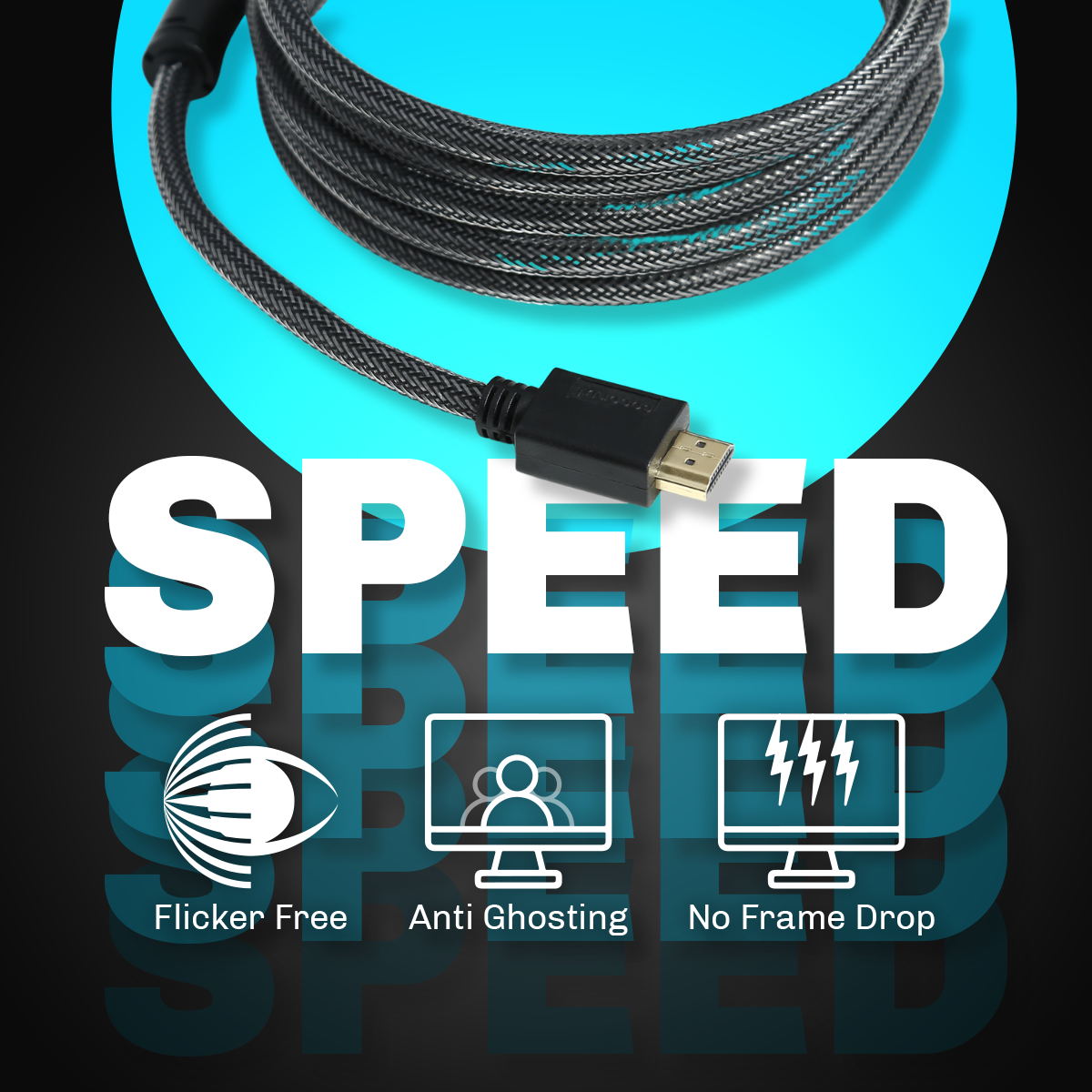 HDMI 1.4 Cable, High-Speed for HD video and audio transfer