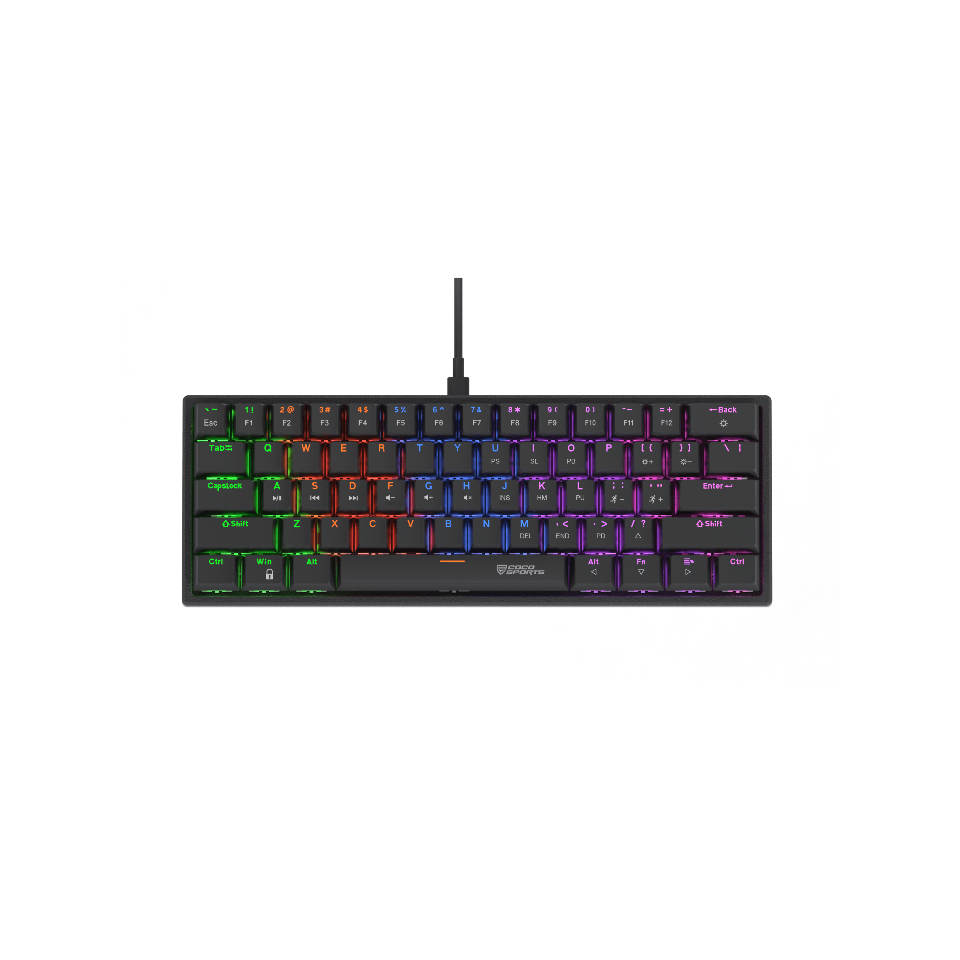 K21 Virgo Mini Mechanical Gaming Keyboard with True Red Outemu Switches