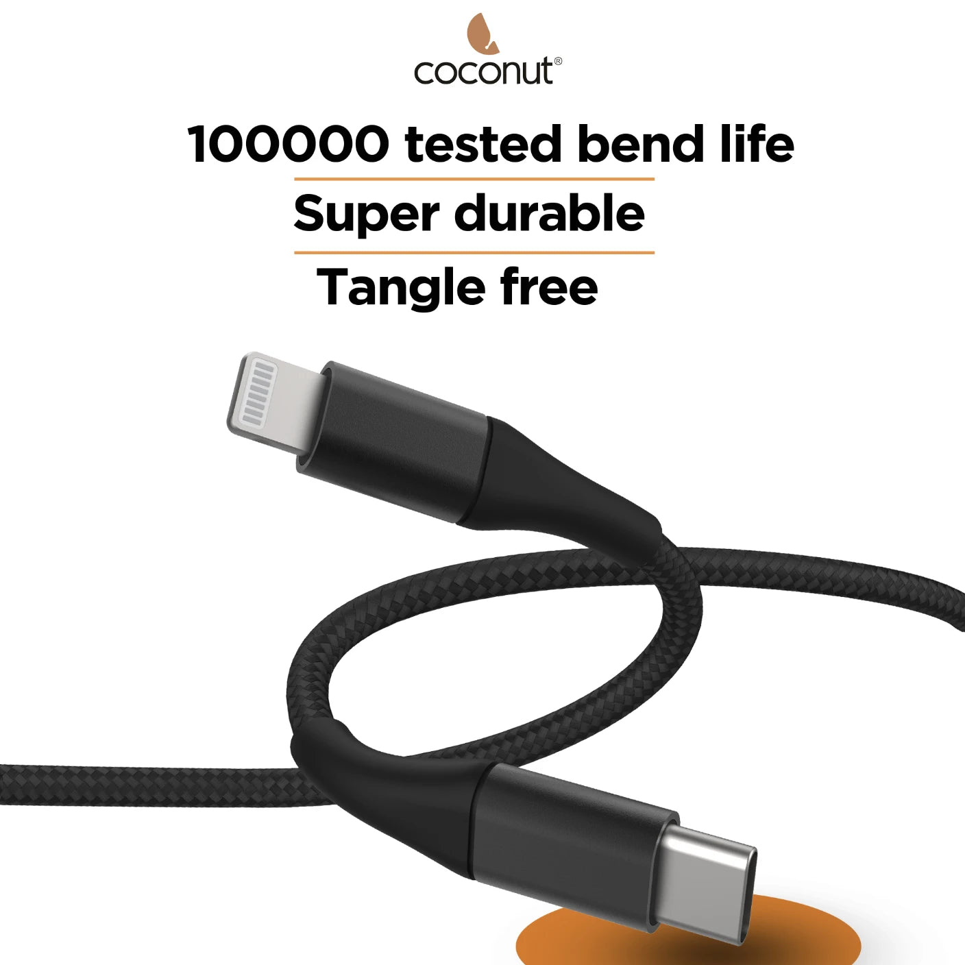 MC02 MFi Certified USB-C to Lightning Cable for fast charging