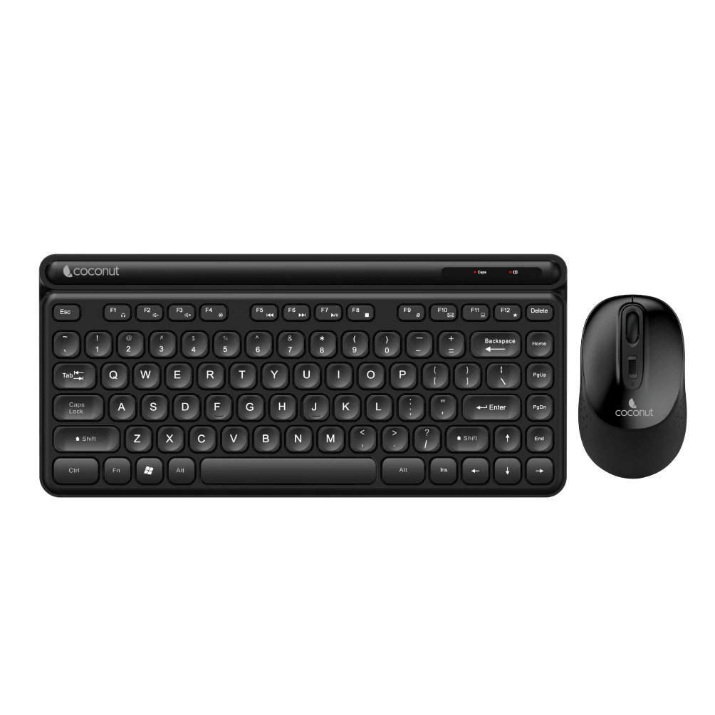 Quartz Wireless Keyboard and Mouse Combo with sleek design