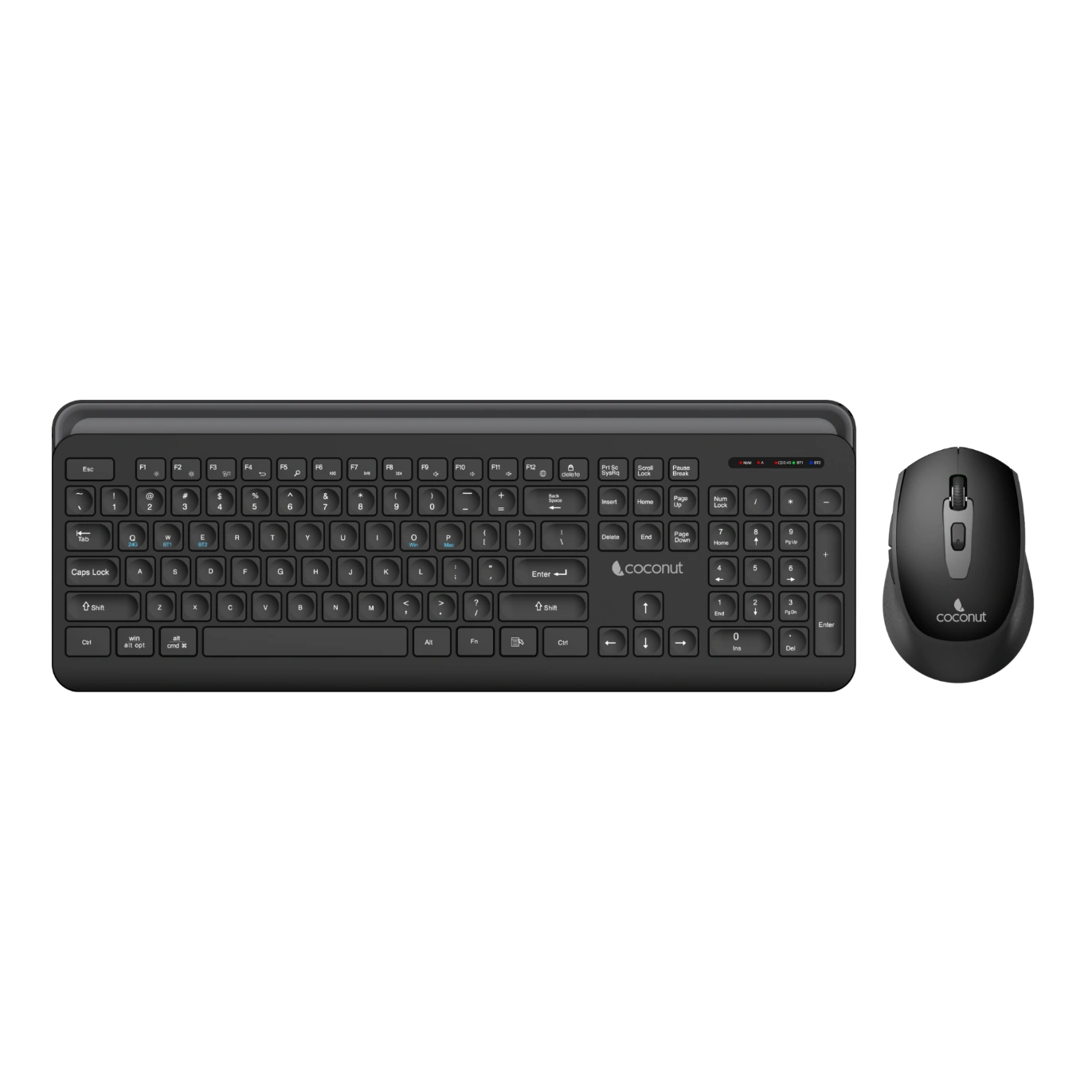 Compact Sapphire wireless keyboard and mouse combo with modern design