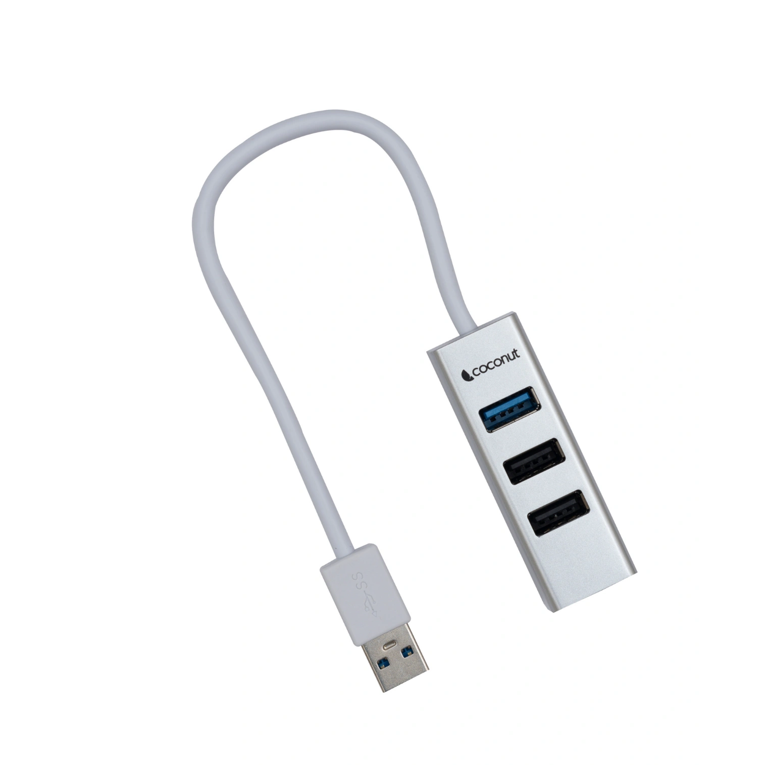 UH12 Mars 4-Port USB Hub, compact and sleek design, black